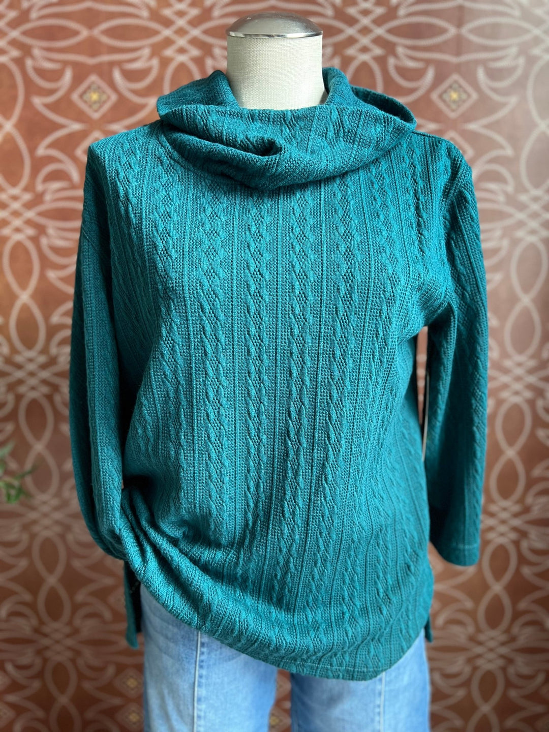 3/4 Sleeve Drop Shoulder Knit Top from Multiples - High Call Outfitters