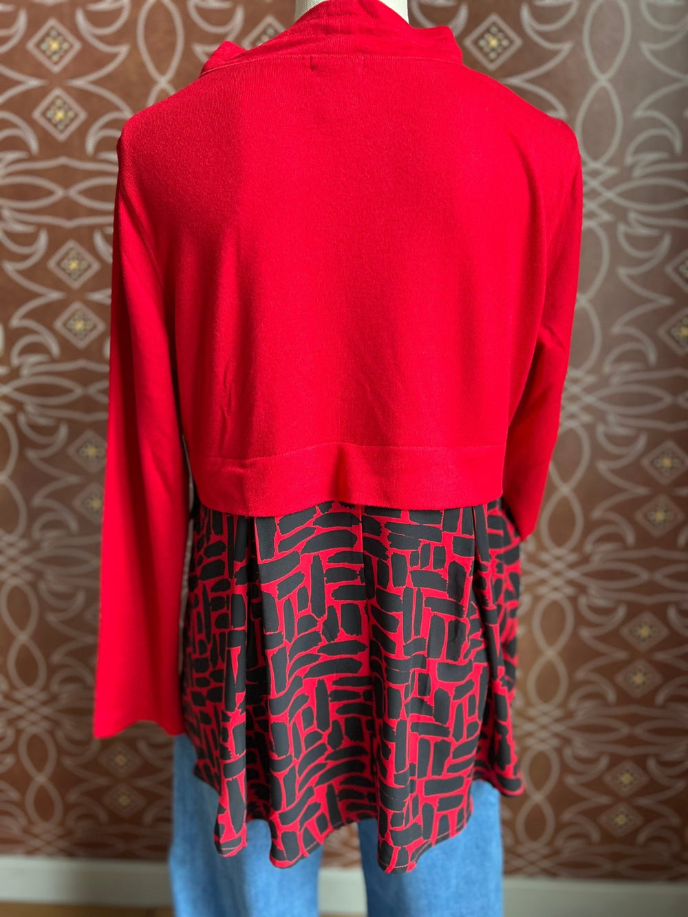 Drawstring Mock Neck Top from Multiples - High Call Outfitters