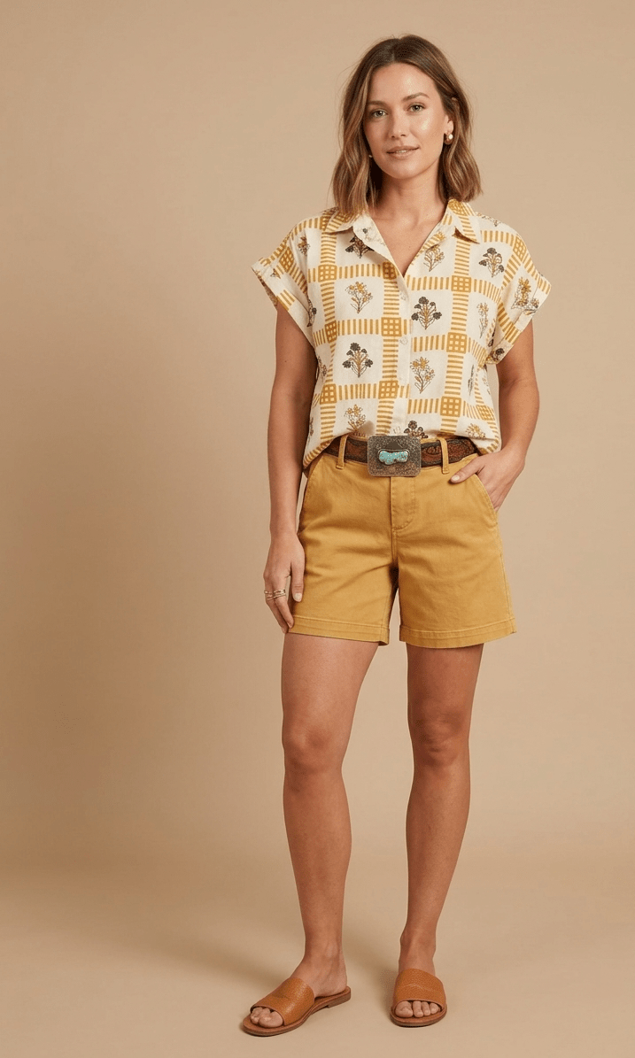 The Meadow Check Top - High Call Outfitters