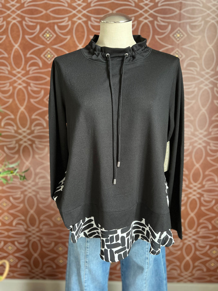 Drawstring Mock Neck Top from Multiples