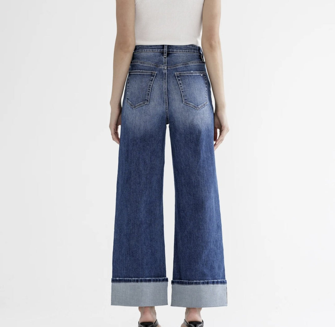 High Rise Cuffed Denim from Mica