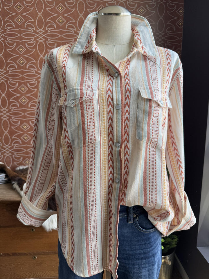 Snap Front Shirt from Cotton &amp; Rye - High Call Outfitters