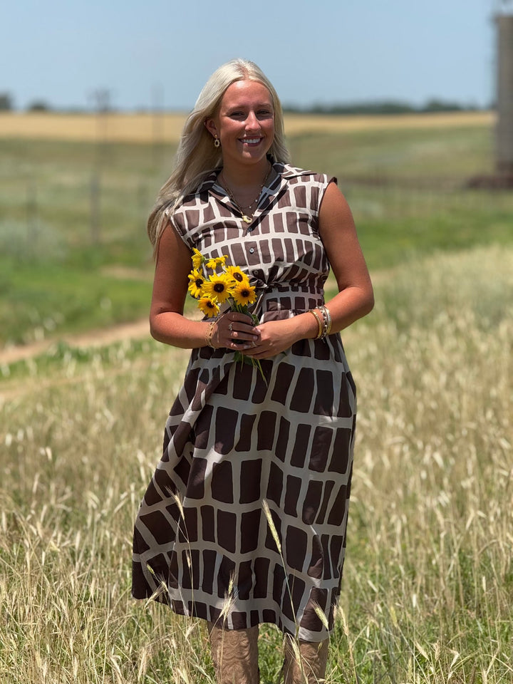 Abstract Dress - High Call Outfitters