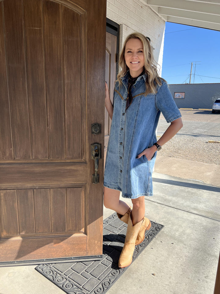 Denim A Line Dress from Stetson