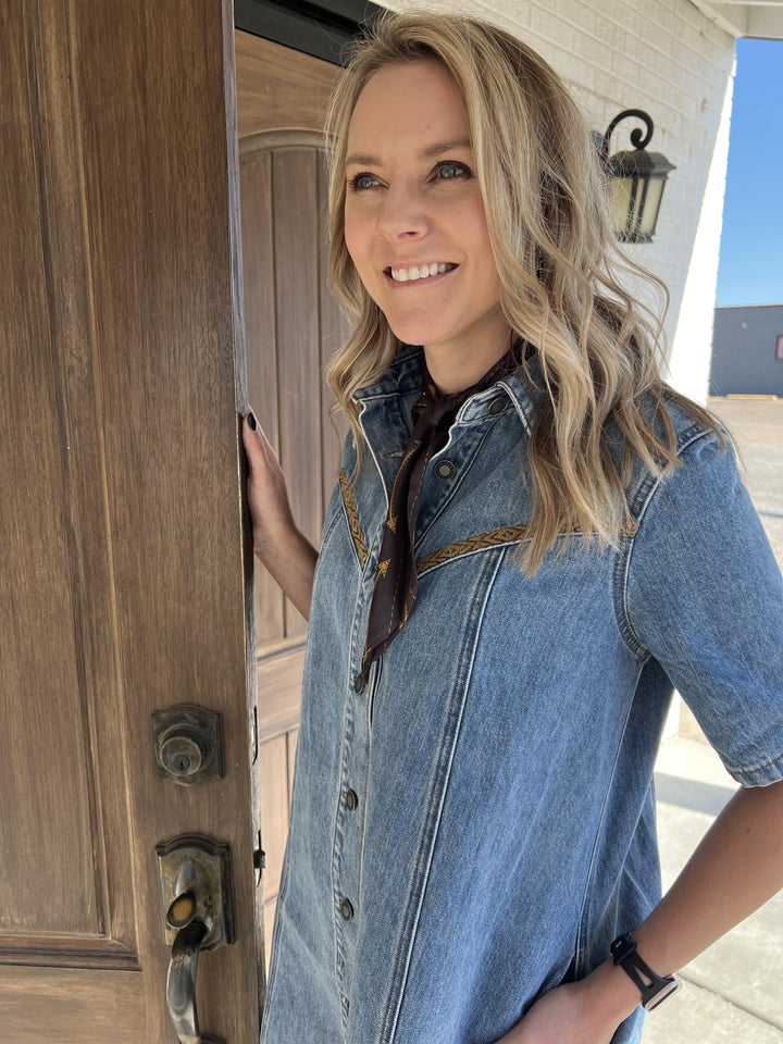 Denim A Line Dress from Stetson