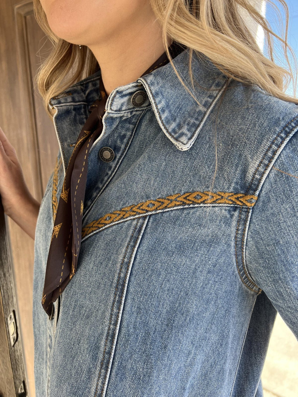 Denim A Line Dress from Stetson - High Call Outfitters