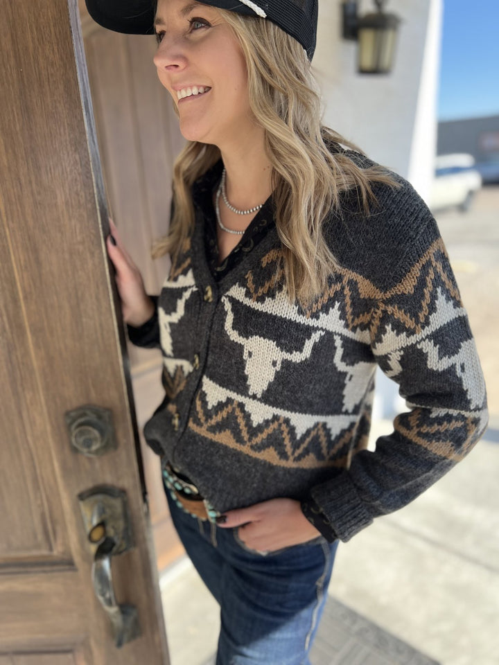 Vintage Border Sweater from Stetson - High Call Outfitters