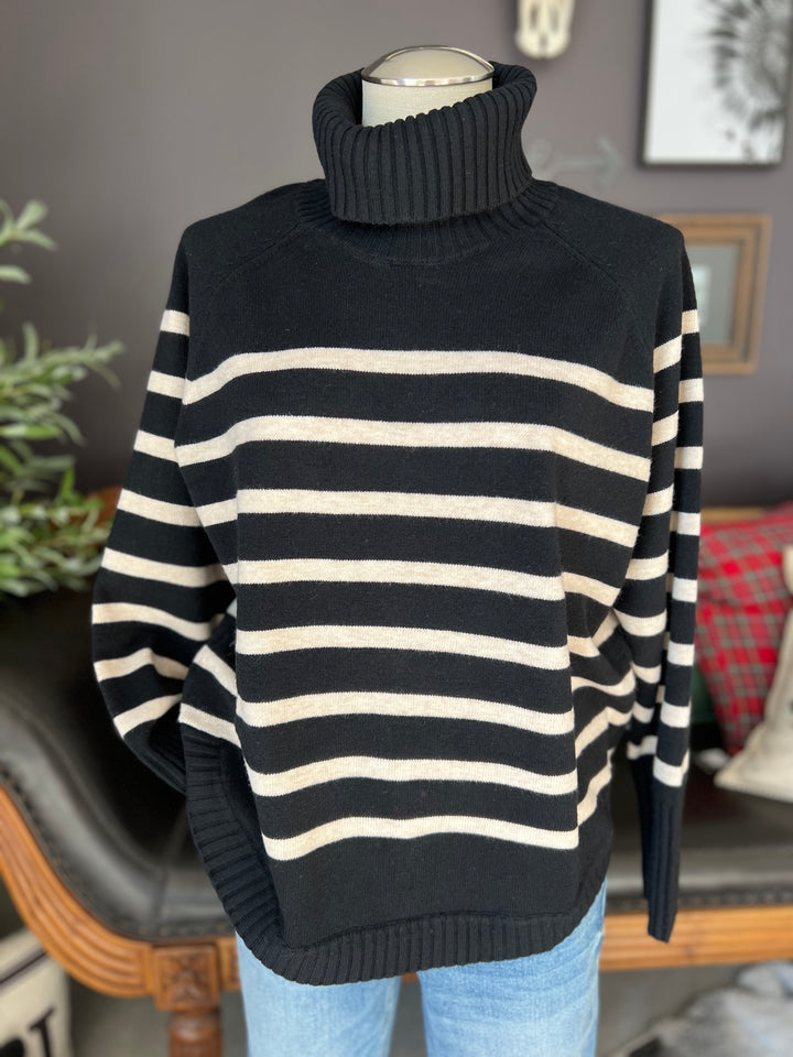 Striped Turtleneck Sweater from FDJ