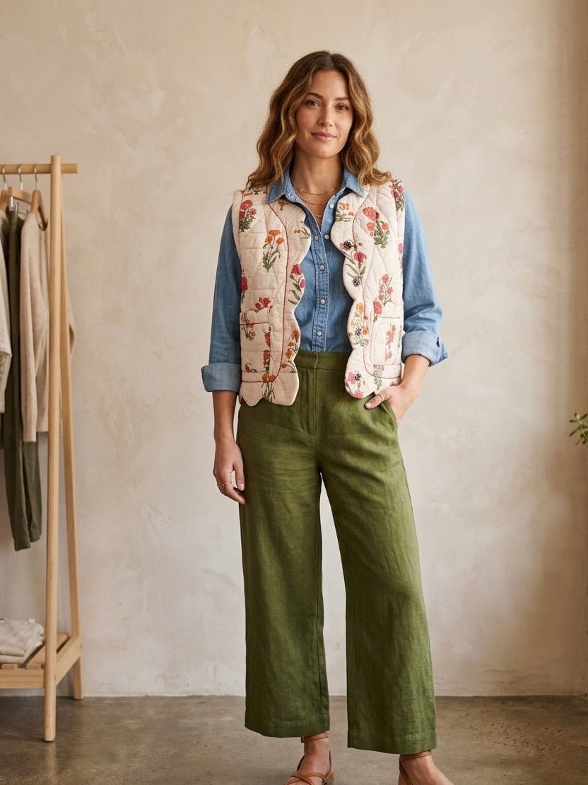 Quilted Scallop Vest from Ivy Jane - High Call Outfitters