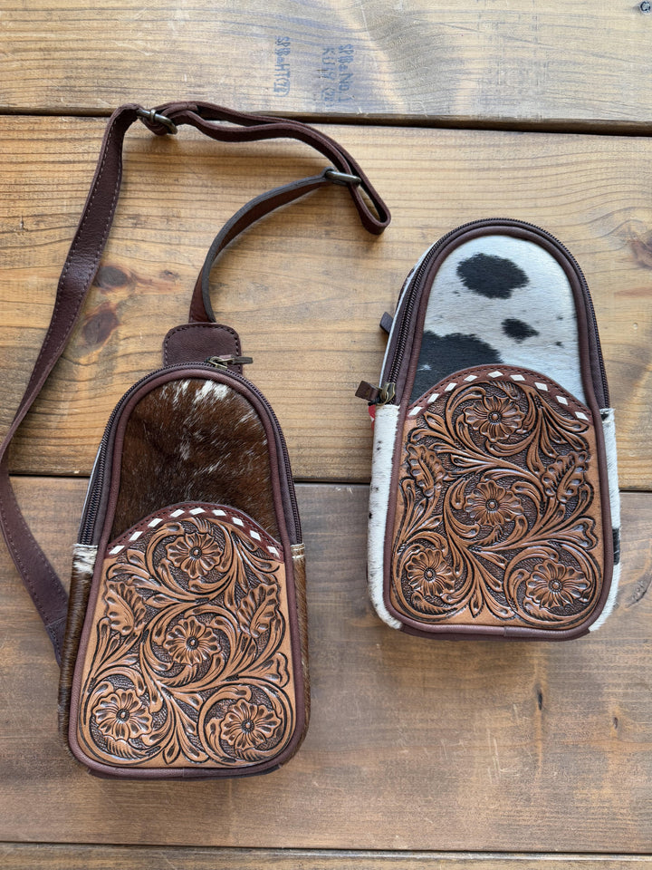 Tooled Pocket Hair On Sling from American Darling