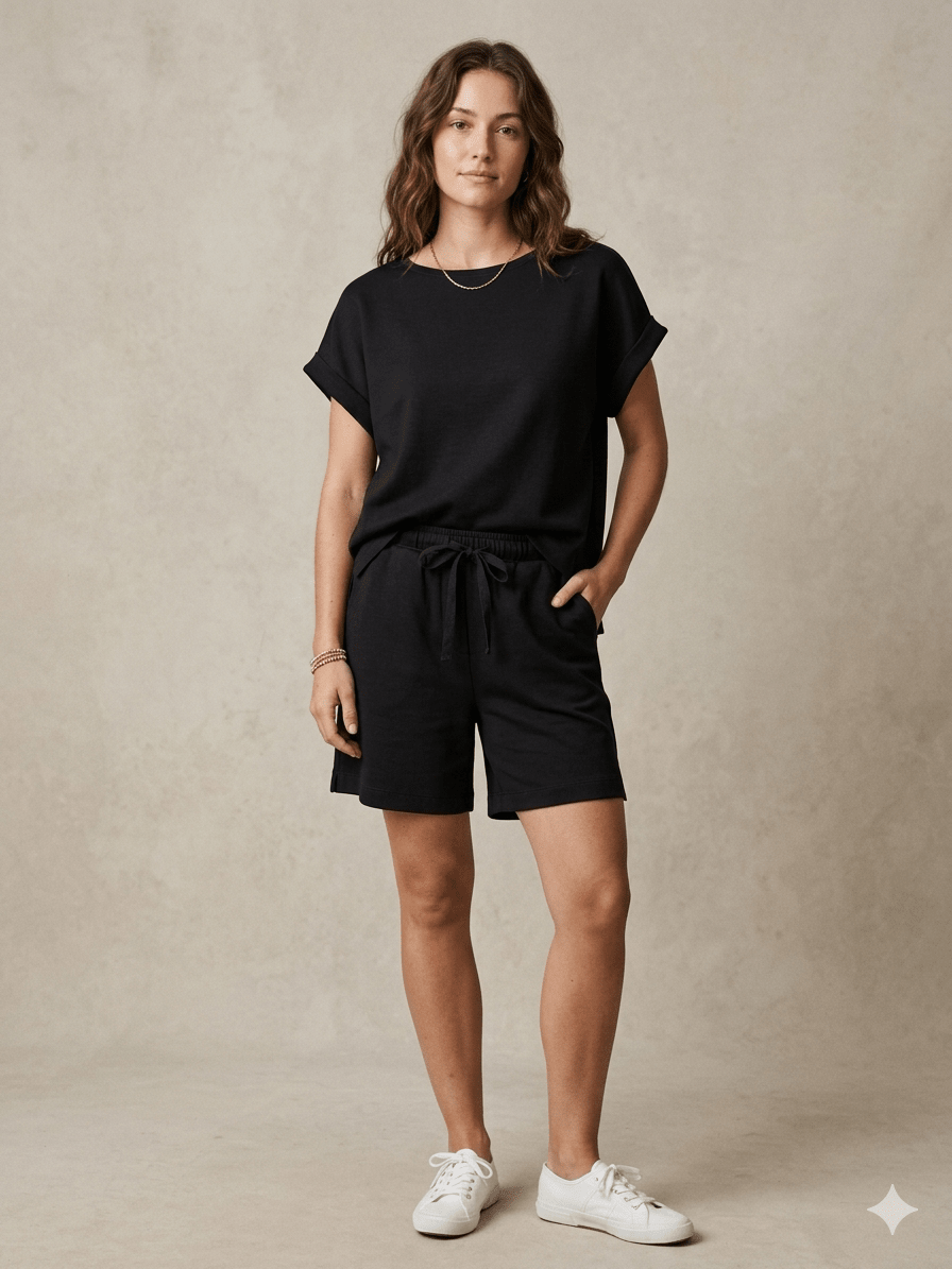 Rolled Cuff Dolman Sleeve Top from Multiples - High Call Outfitters