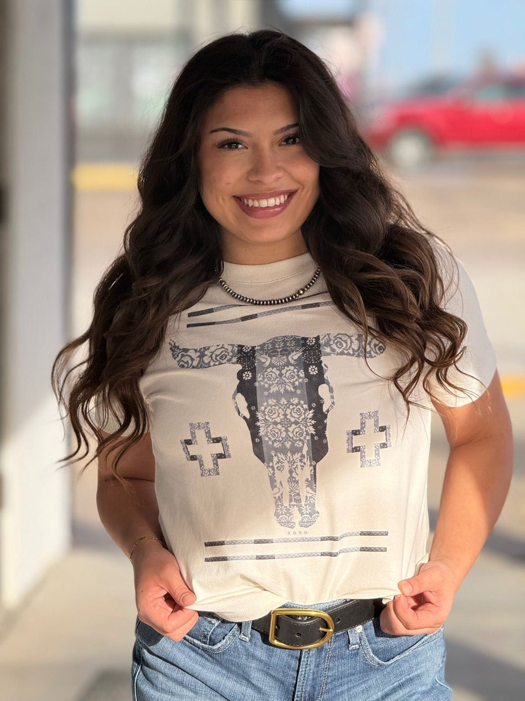 Coverlet Cowskull Tee from XOXO Art - High Call Outfitters