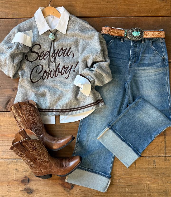 See You Cowboy Sweater