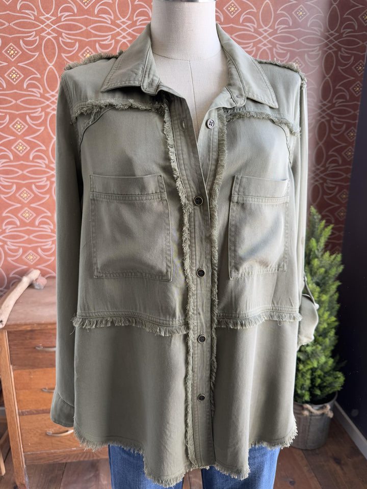 Raw Edge Shirt from Multiples