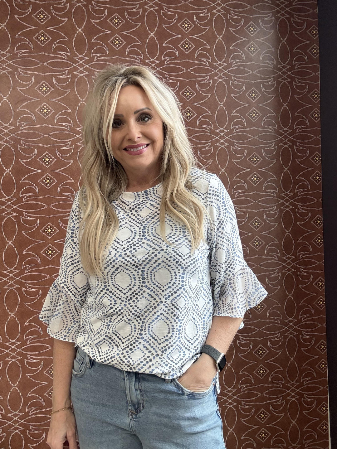 Flounce Sleeve Top from Multiples