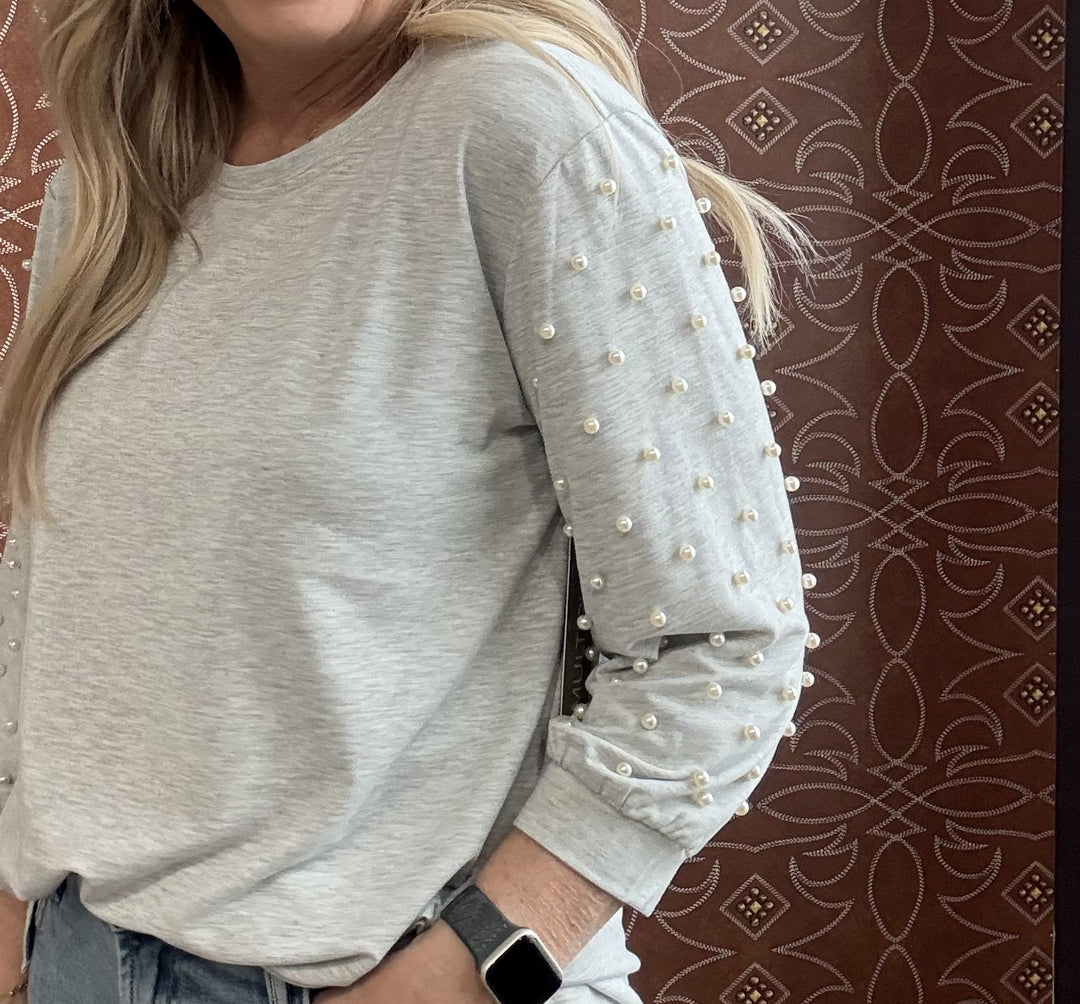 Pearl Puff Sleeve Top from Multiples