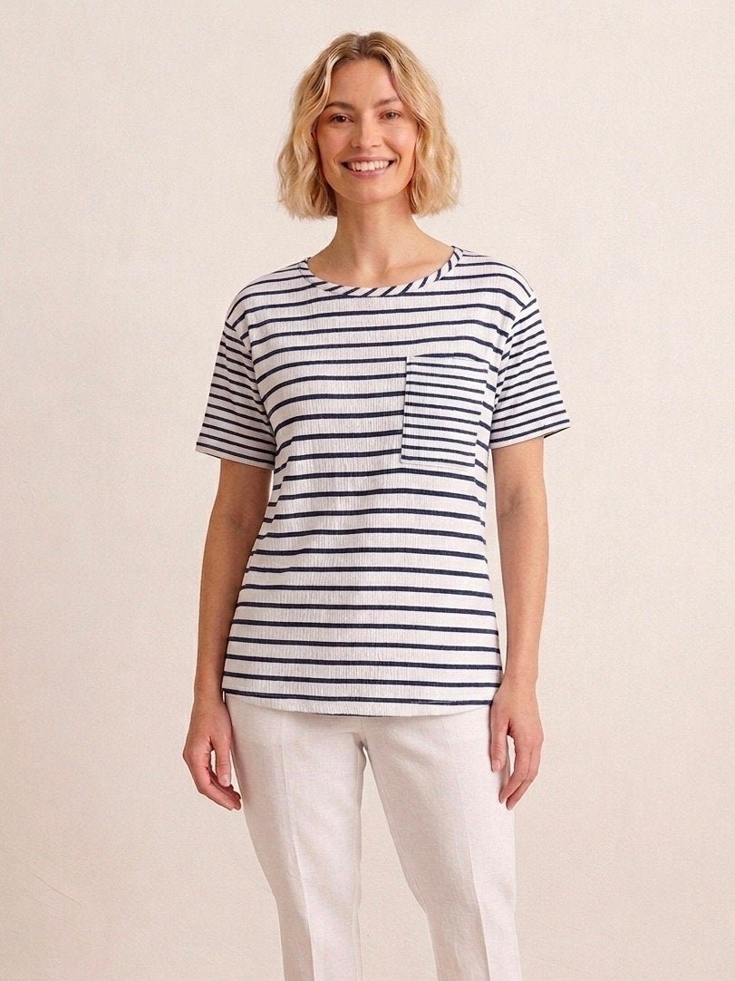 Striped Knit Top from Multiples - High Call Outfitters