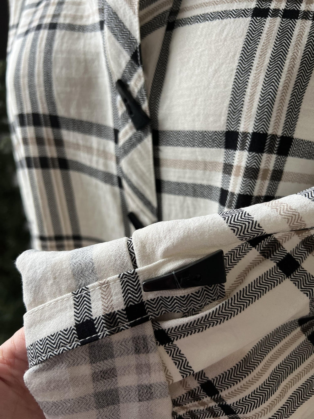 Roll Tab Plaid Shirt from Multiples - High Call Outfitters