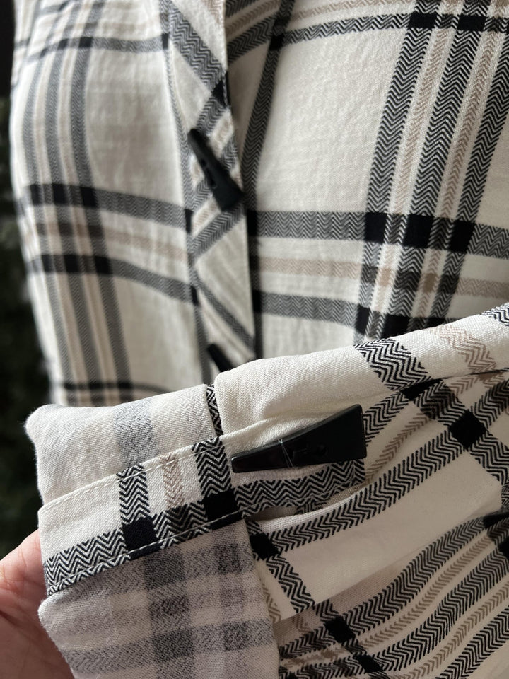 Roll Tab Plaid Shirt from Multiples - High Call Outfitters