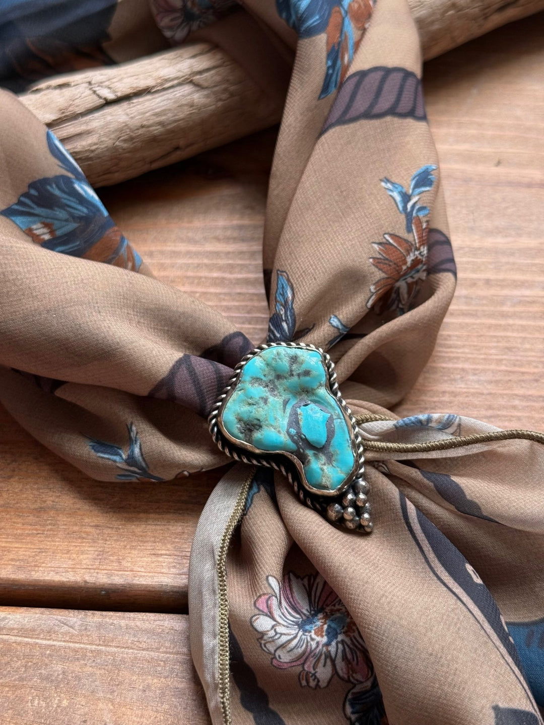 Turquoise Scarf Slide from Paige Wallace - High Call Outfitters
