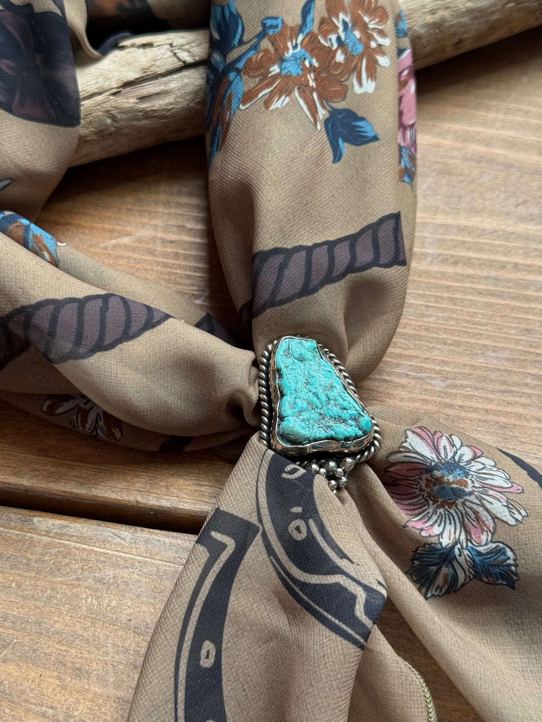 Turquoise Scarf Slide from Paige Wallace