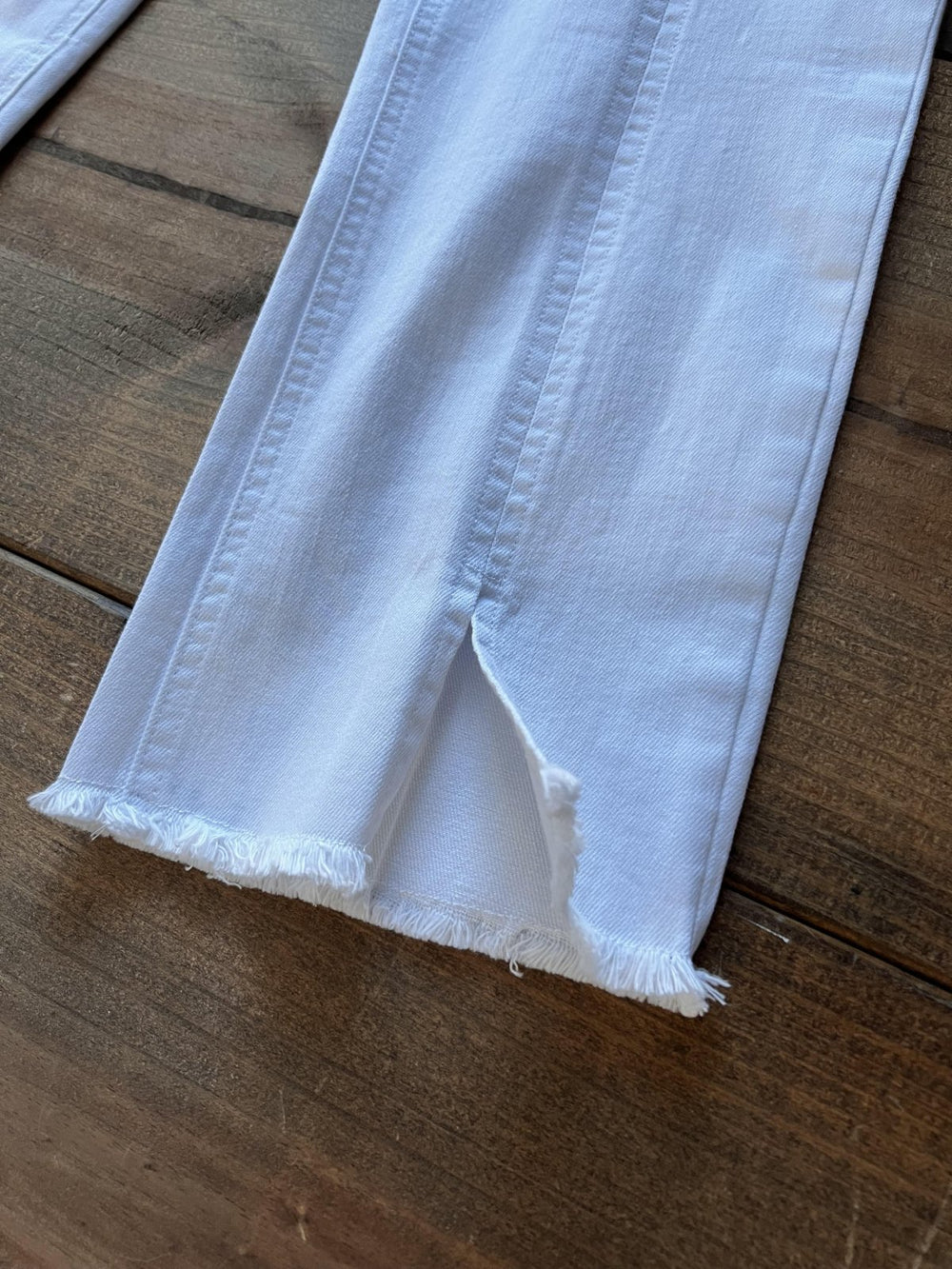 Center Seam White Ankle Denim from Multiples - High Call Outfitters