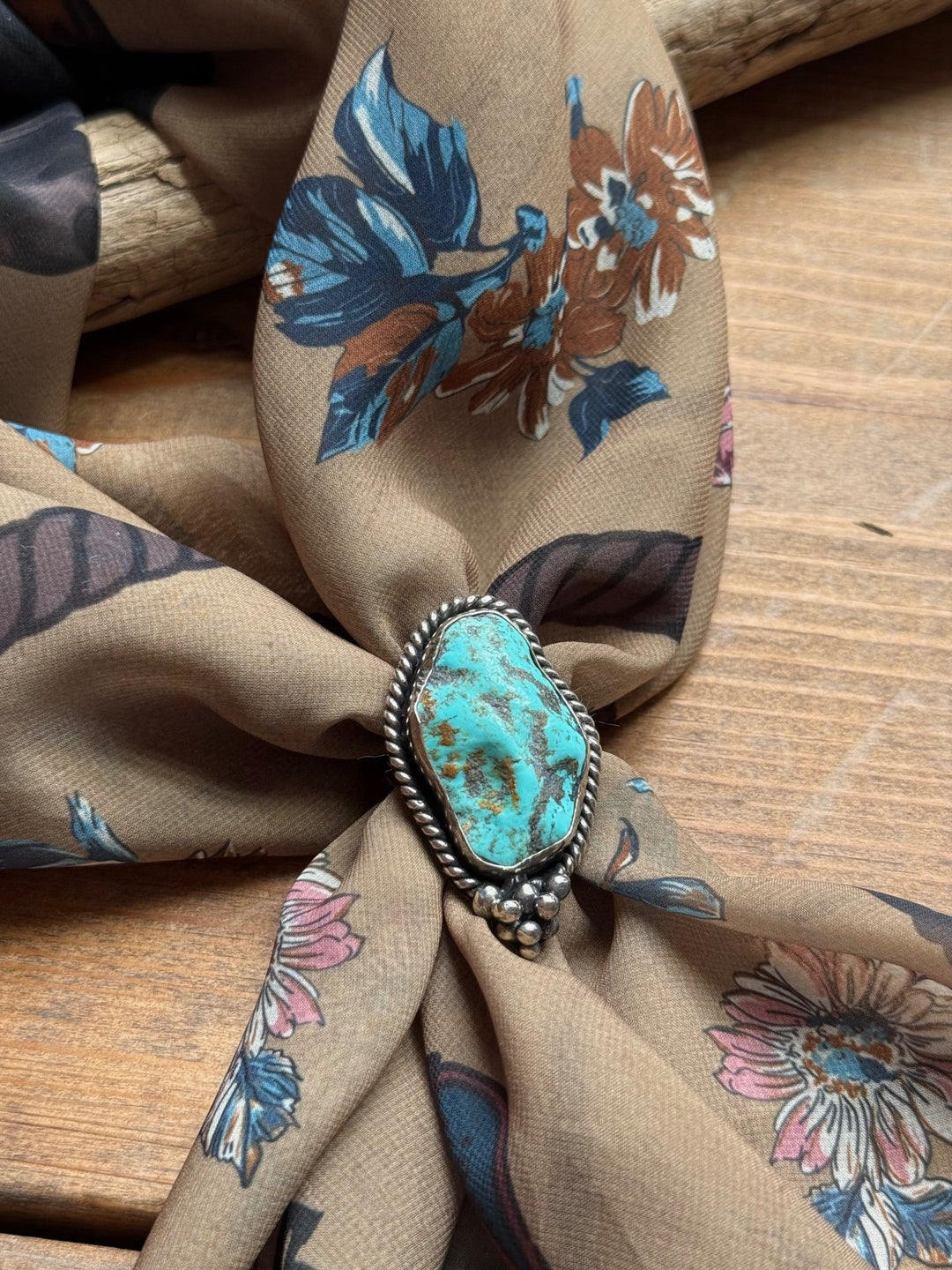 Turquoise Scarf Slide from Paige Wallace - High Call Outfitters