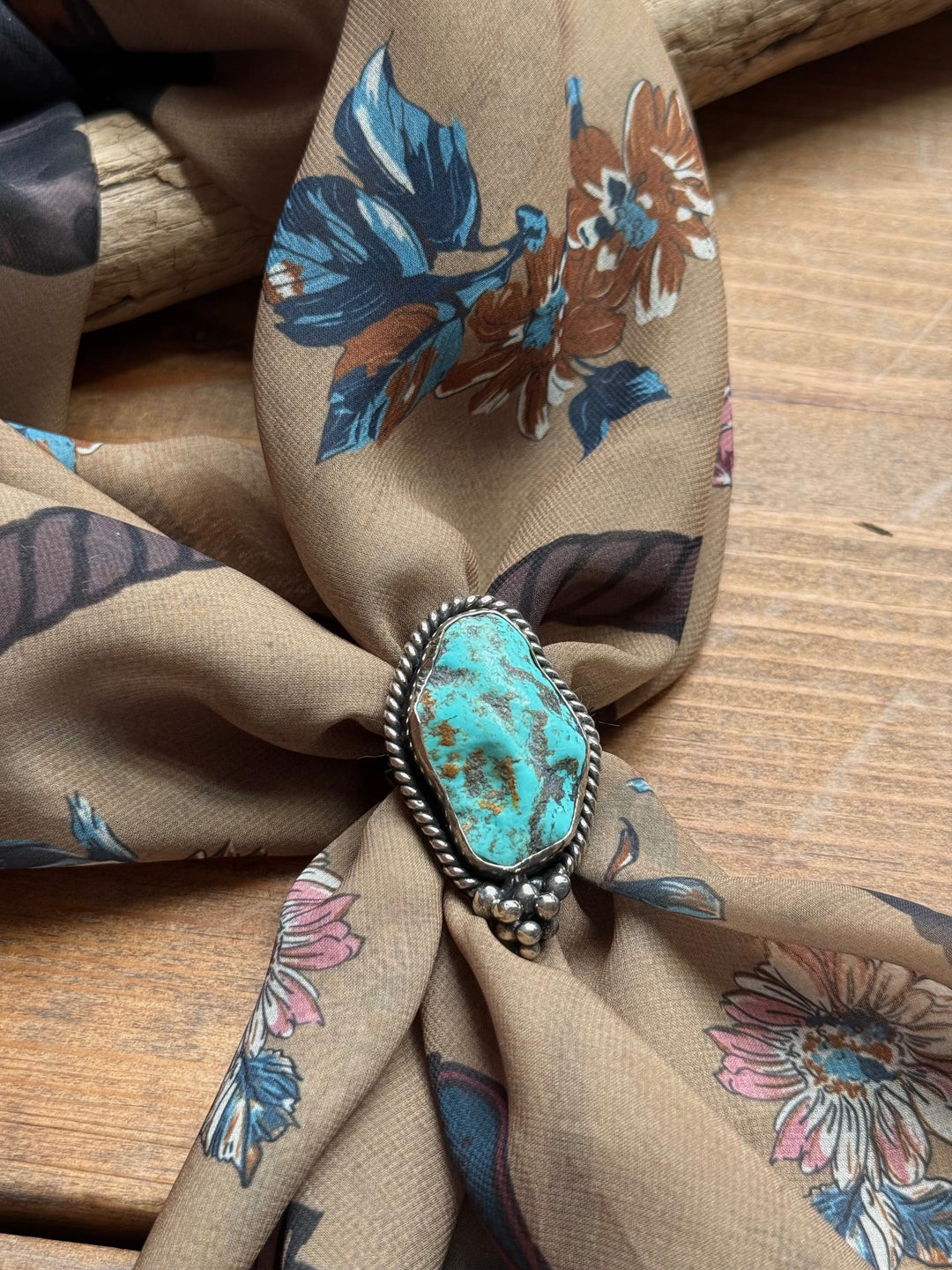 Turquoise Scarf Slide from Paige Wallace