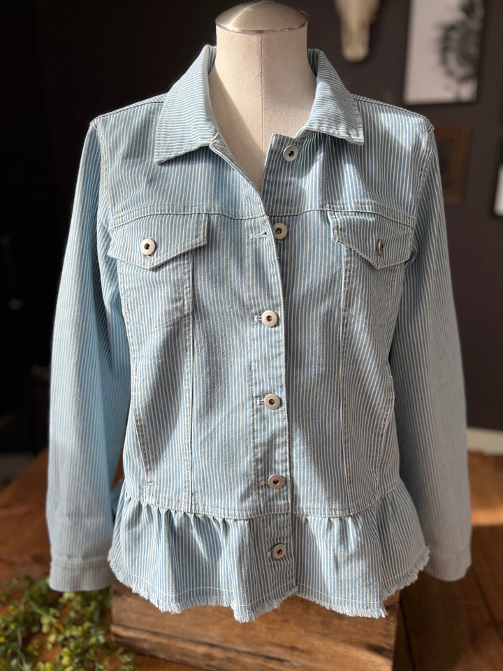 Railroad Stripe Jacket from Multiples