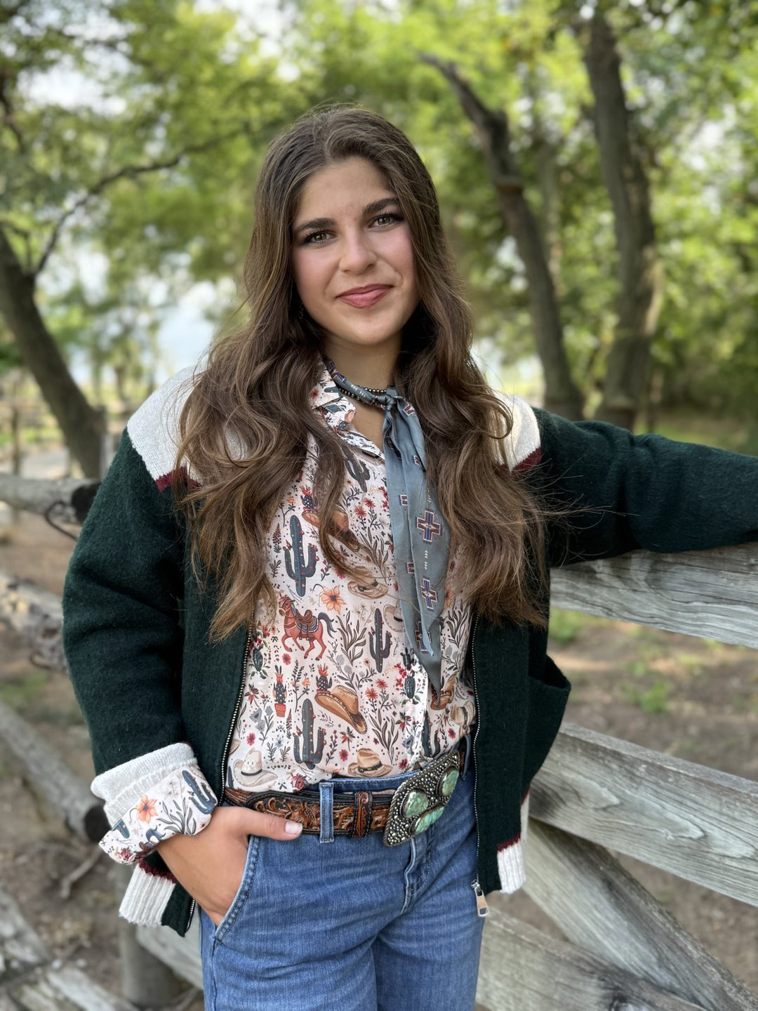 Bronc Front Zip Cardigan