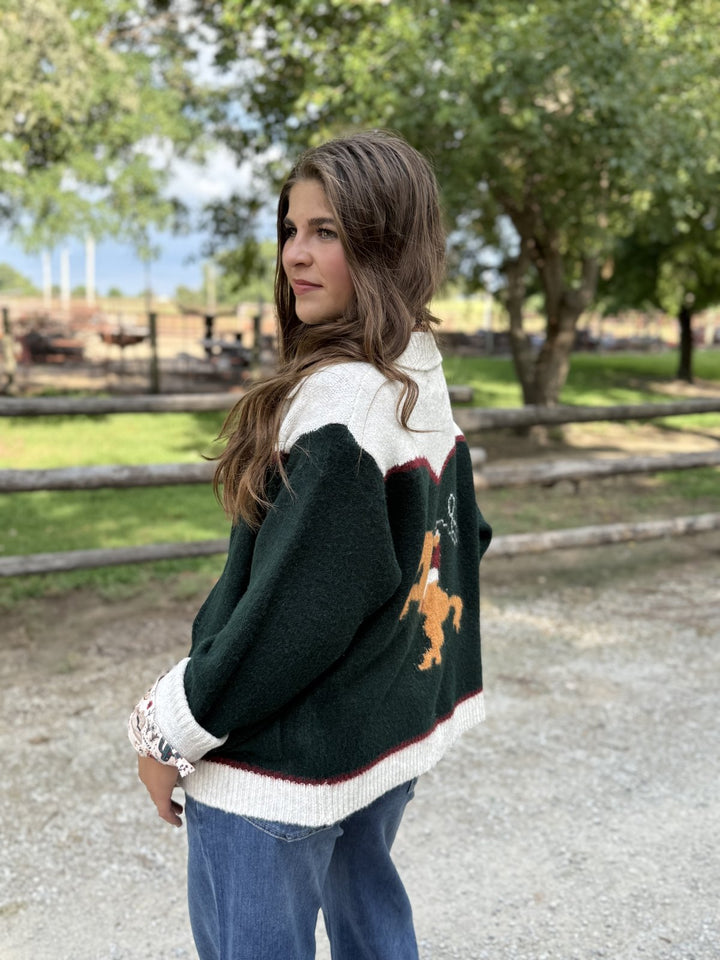 Bronc Front Zip Cardigan