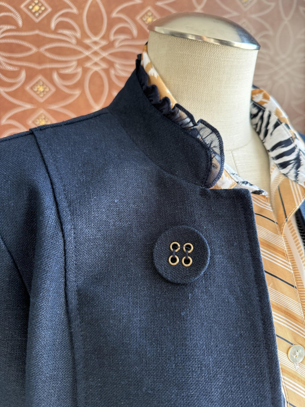 Double Button Linen Blend Jacket from Multiples - High Call Outfitters