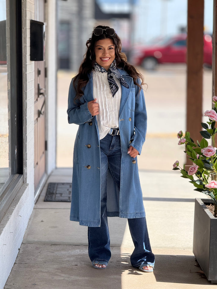 Denim Trench Coat from Tribal