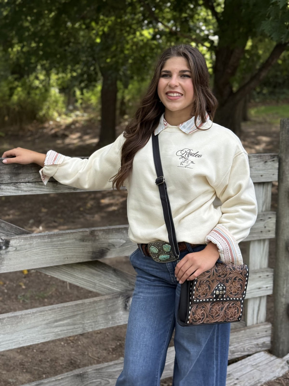 Rodeo Embroidered Sweatshirt - High Call Outfitters