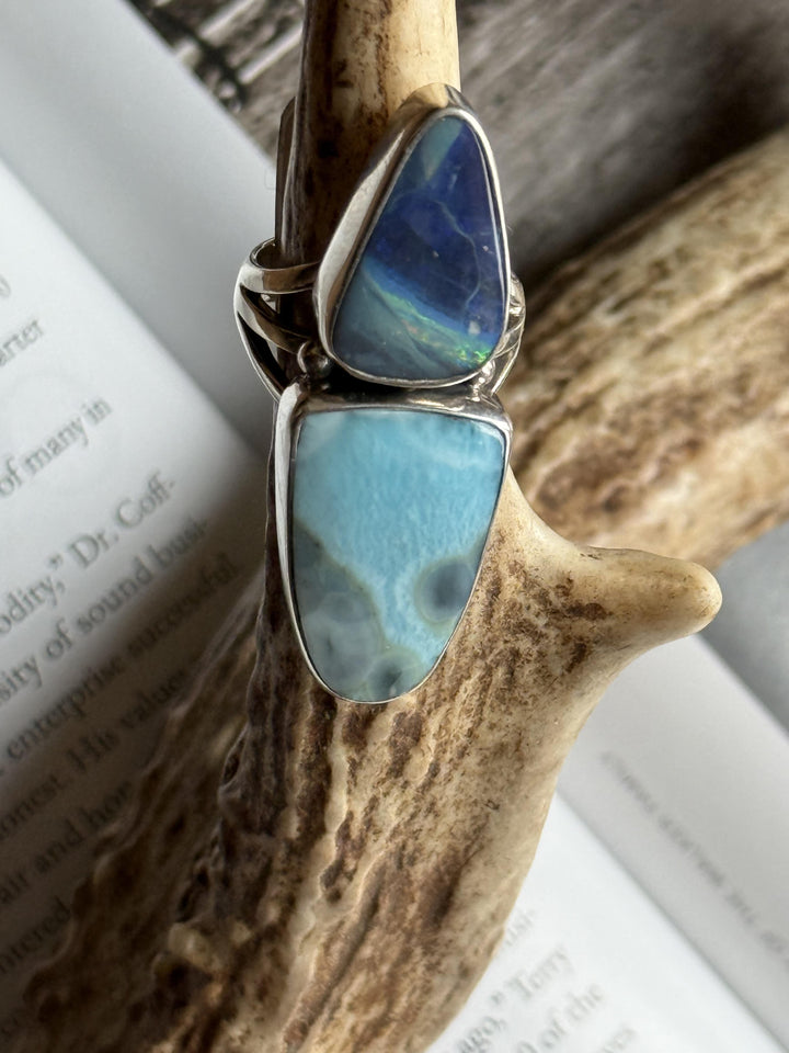 2 Stone Ring from Peyote Bird