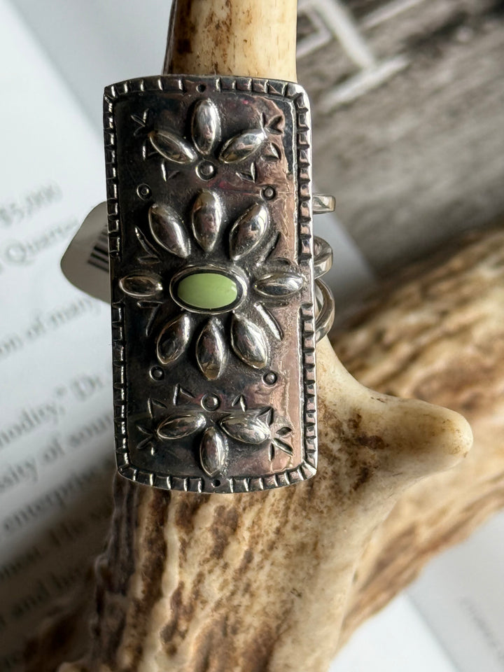 Stamped Sterling Size 7 Ring from Peyote Bird