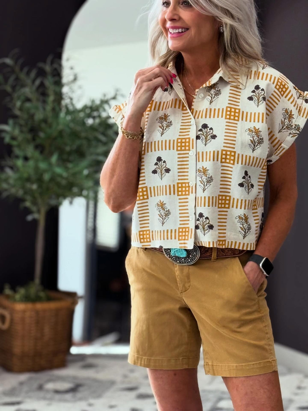 The Meadow Check Top - High Call Outfitters