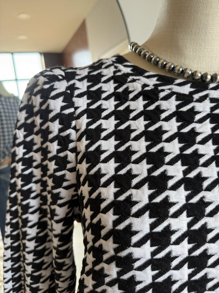 Houndstooth Print Top from Multiples