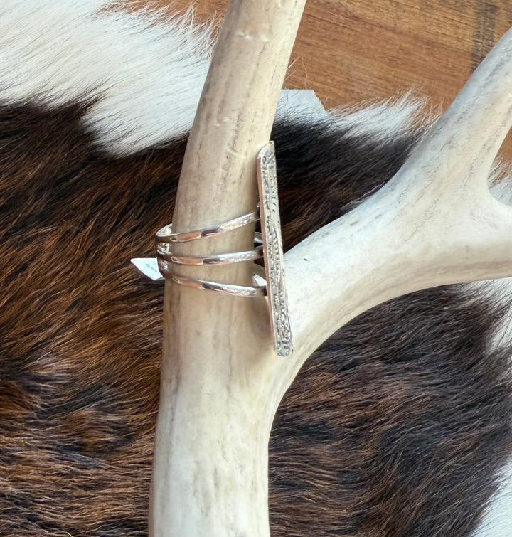Stamped Sterling Size 7 Ring from Peyote Bird