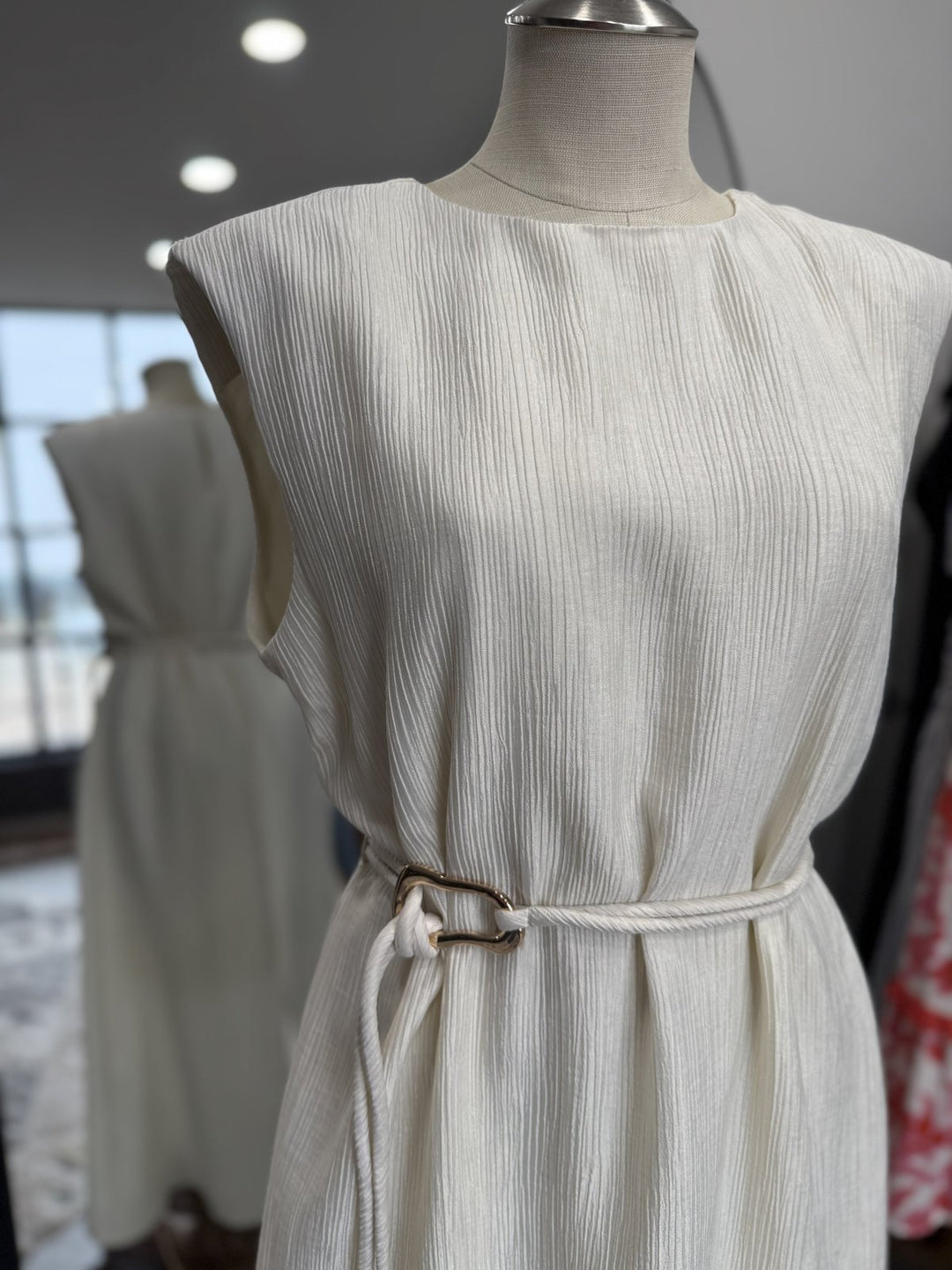 Sheath Dress with Belt