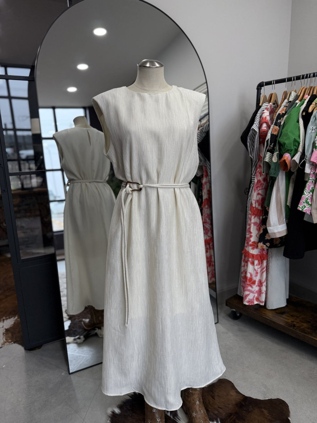 Sheath Dress with Belt