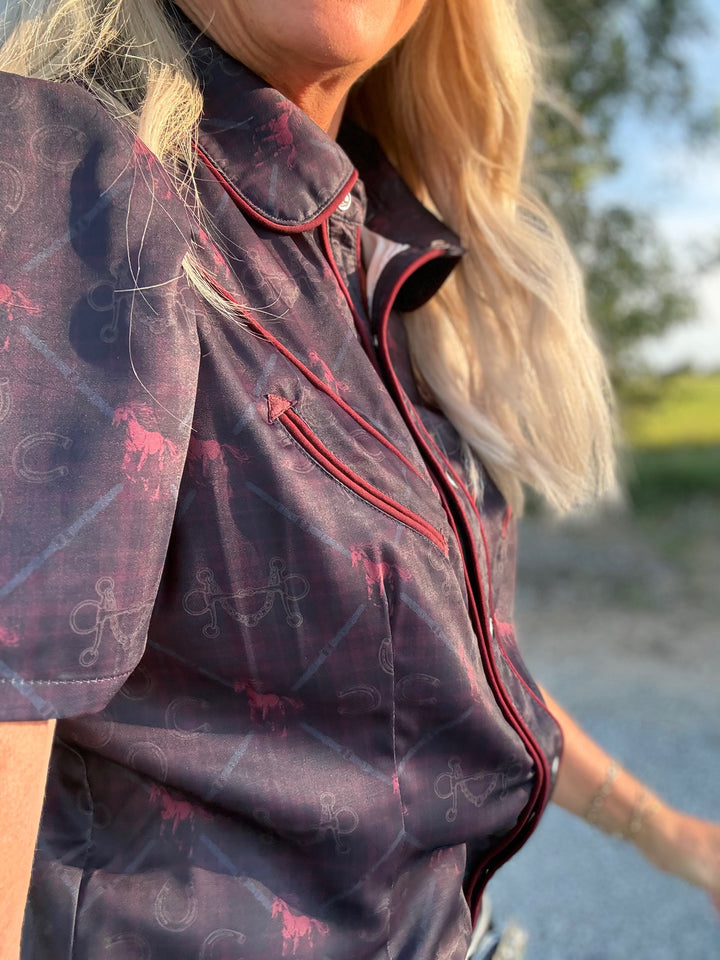 Satin Arrow Horse Bit Top
