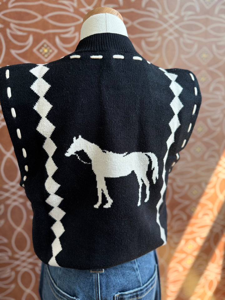 Standing Horse Sweater Vest