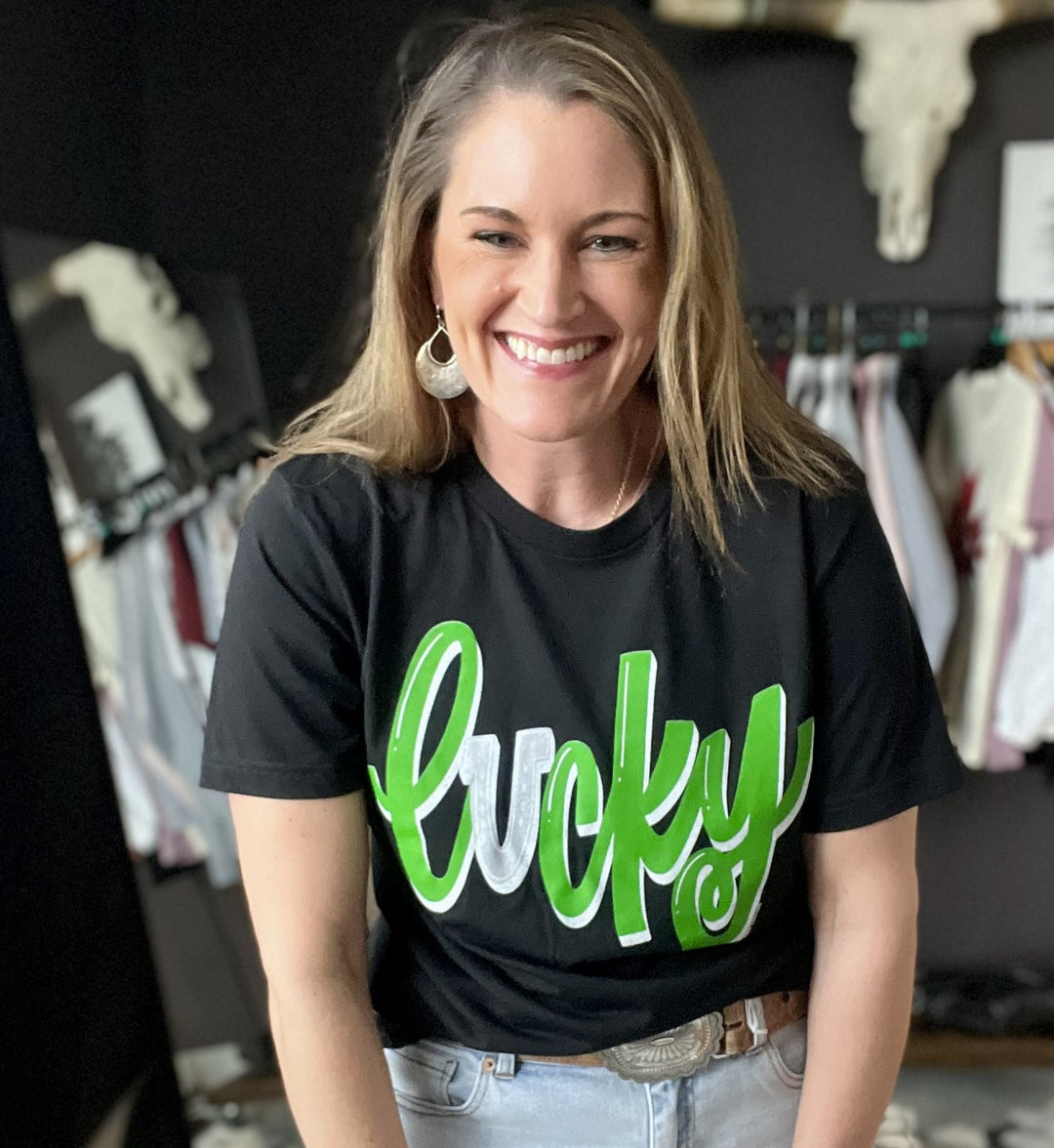 Lucky Horseshoe Tee from Texas True Threads - High Call Outfitters