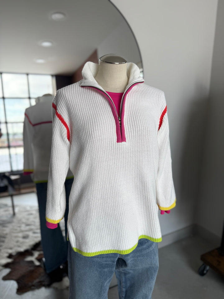 1/4 Zip Front Sweater from Mulitples