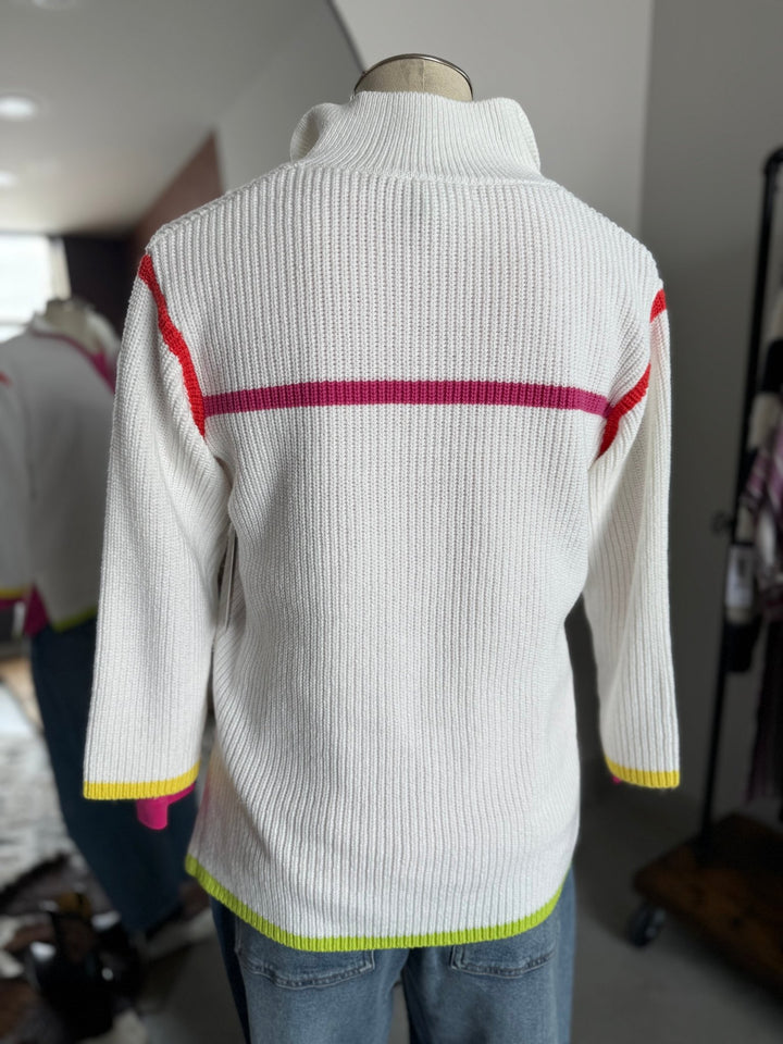 1/4 Zip Front Sweater from Mulitples - High Call Outfitters