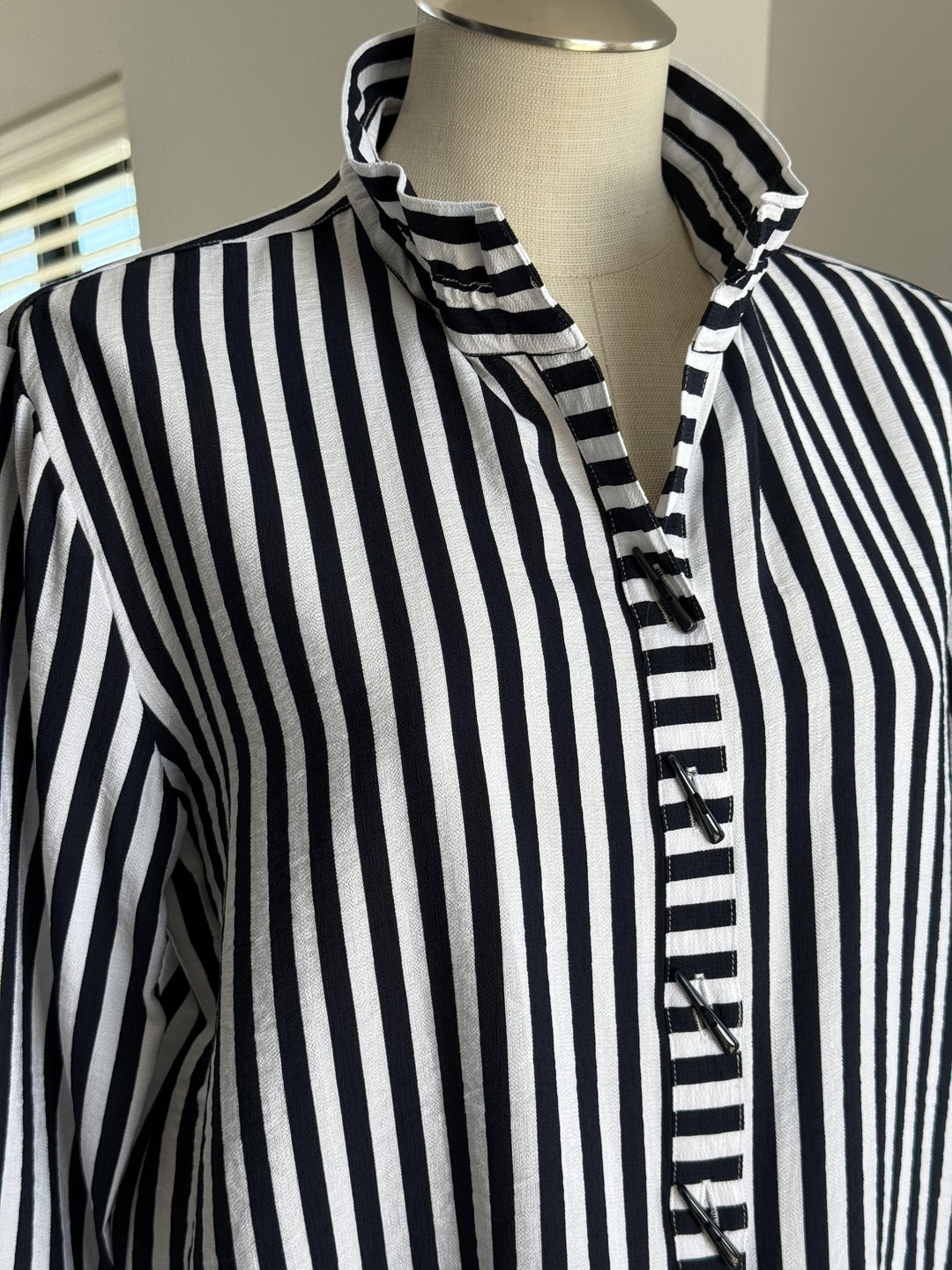Stripe Turn Up Cuff Top from Mulitples