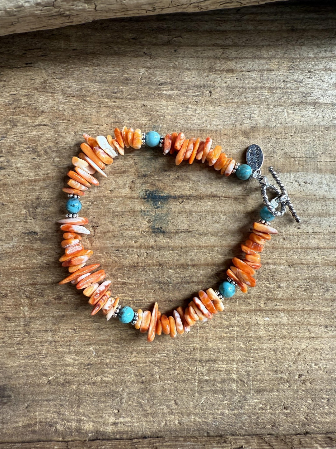 Spiney Orange Chip Bracelet from Paige Wallace - High Call Outfitters