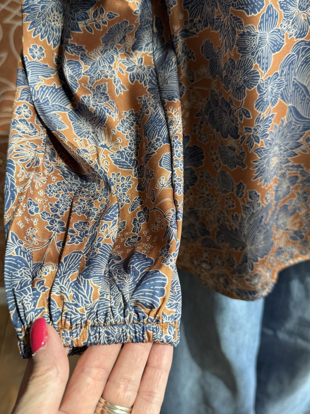 All Over Print Blouse - High Call Outfitters