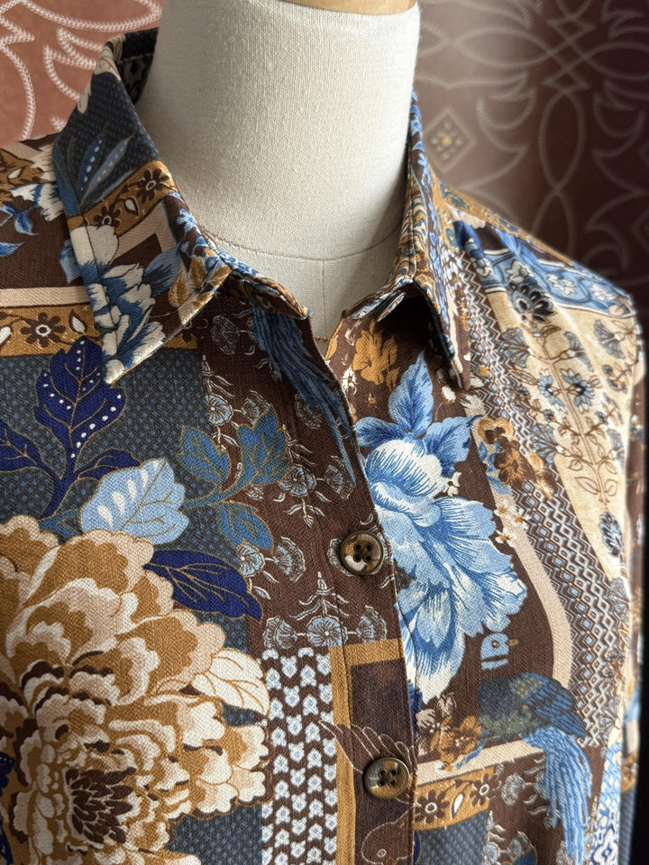 Patchwork Print Top from Multiples - High Call Outfitters
